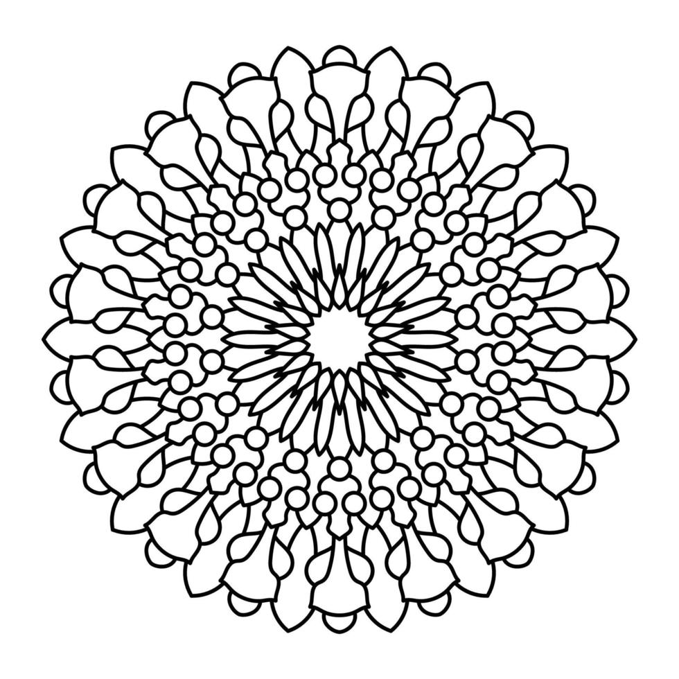 Mandala-Kunst-Illustration vektor