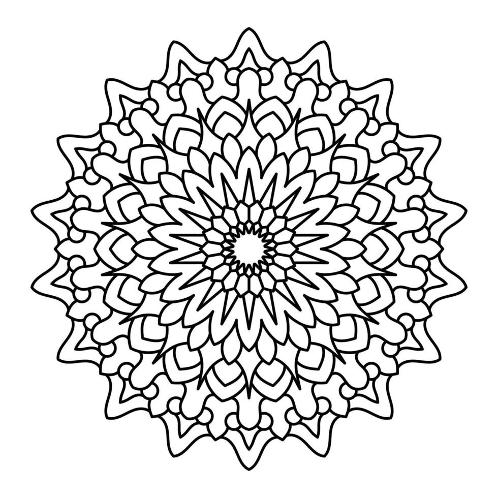 Mandala-Kunst-Illustration vektor