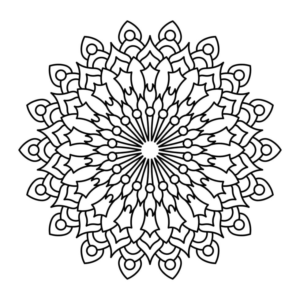 Mandala-Kunst-Illustration vektor