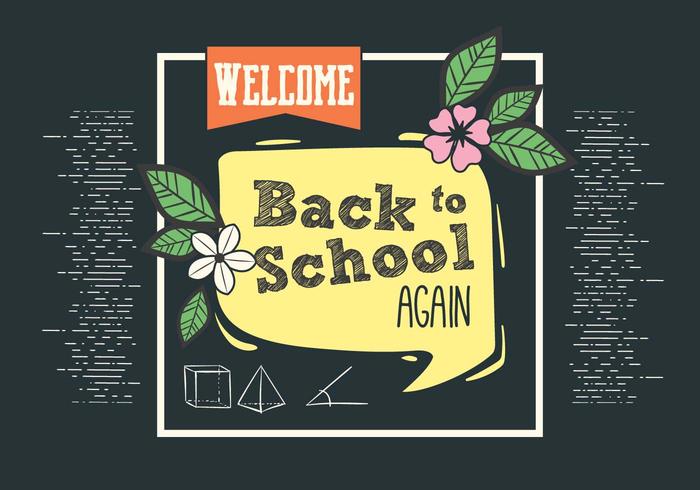 Free Back to School Vector Typografie