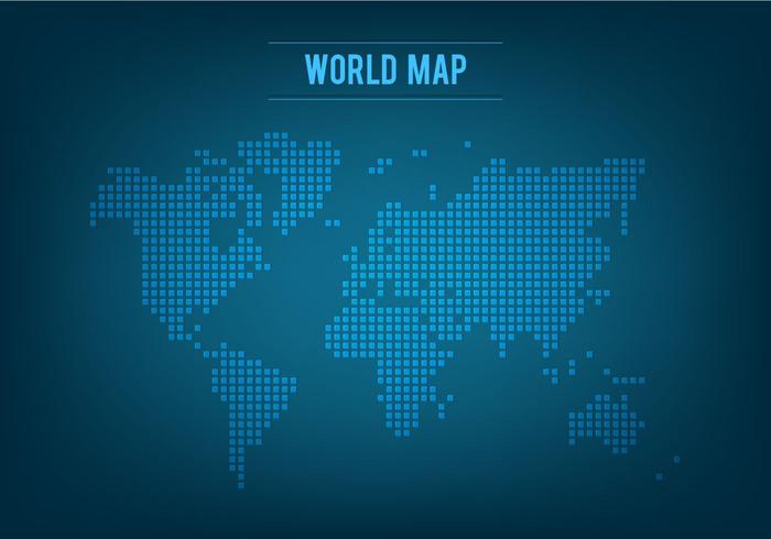 Gratis Vector Mosaic World Map