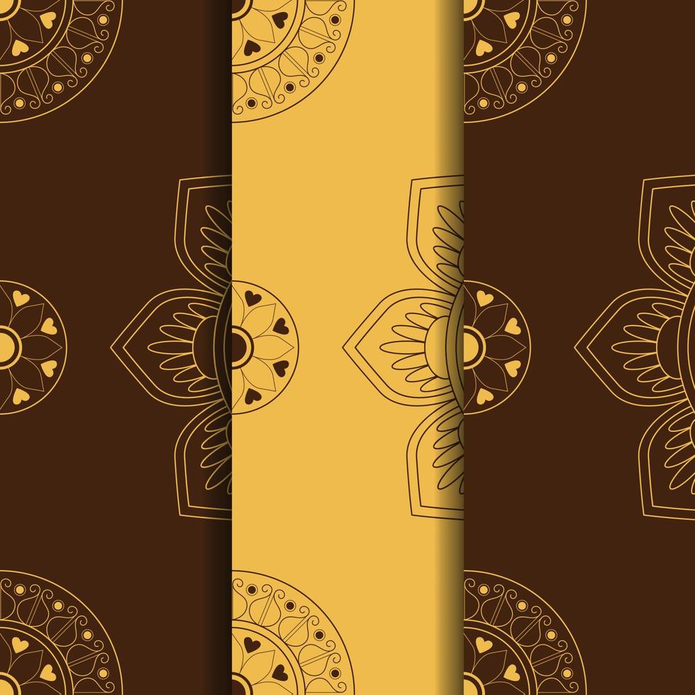luxuriöser ethnischer mandala runder verzierungsmusterhintergrund für hochzeitseinladung, buchumschlag. Mandala-Stil Vektorformen Sammlung Pro-Vektor. Vektor-Illustration. Pro-Vektor vektor