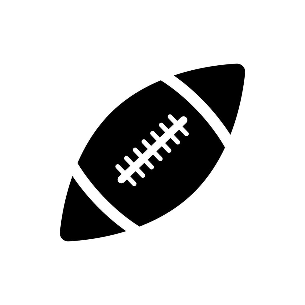 rugby boll ikon vektor. sporter ikon enkel platt form vektor