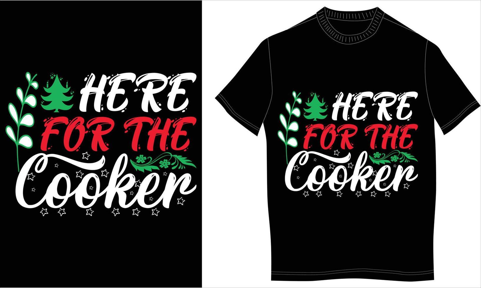 T-Shirt-Design Weihnachten vektor