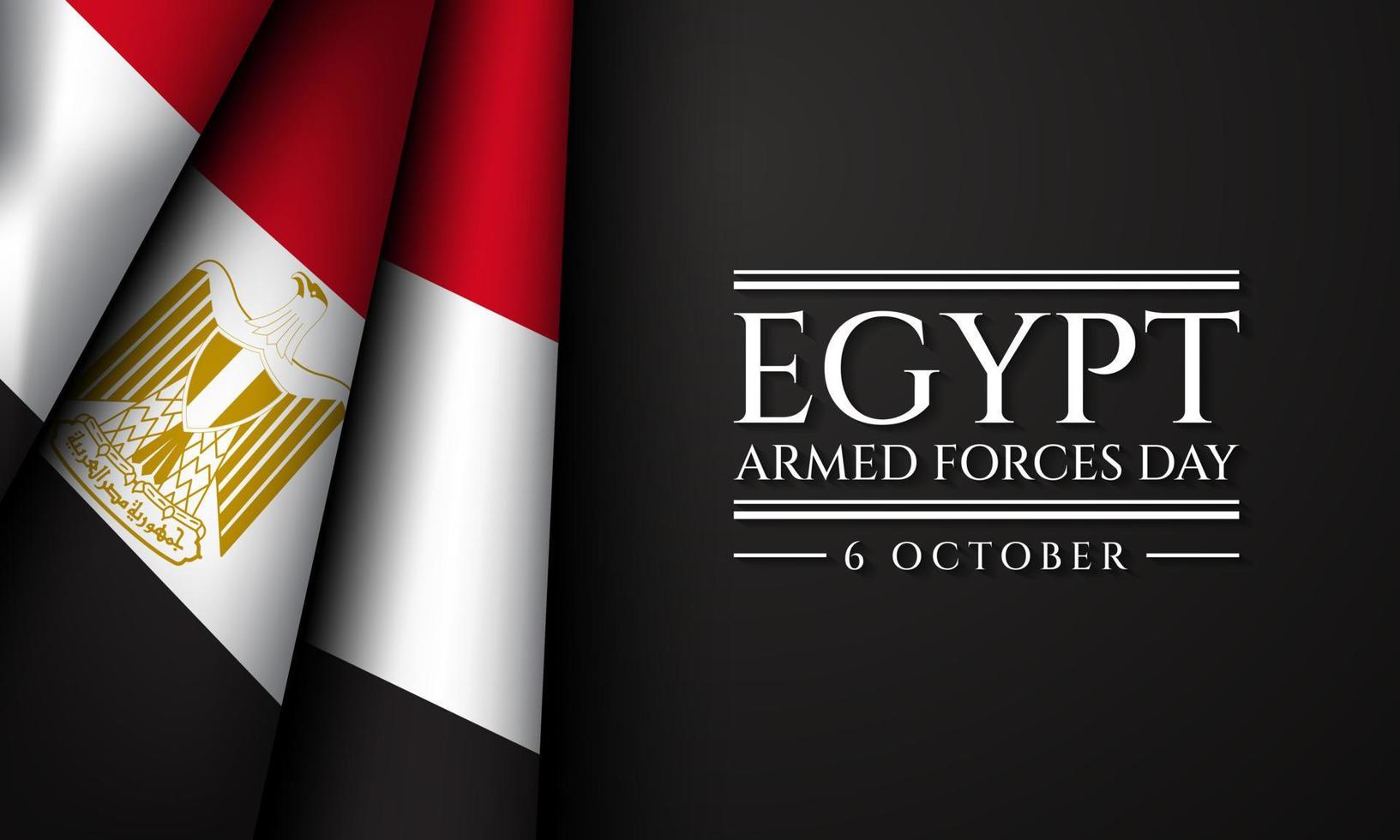 egypten väpnad krafter dag bakgrund. vektor