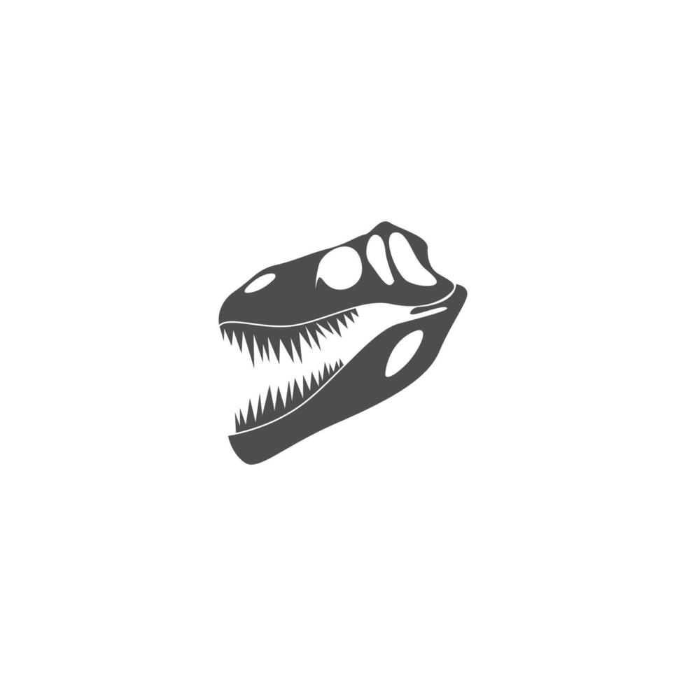 dinosaurie fossil ikon design illustration vektor