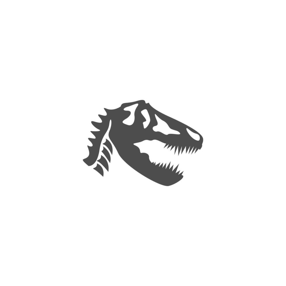 dinosaurie fossil ikon design illustration vektor