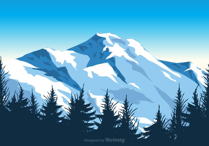 Gratis Vector Mount Everest Illustration