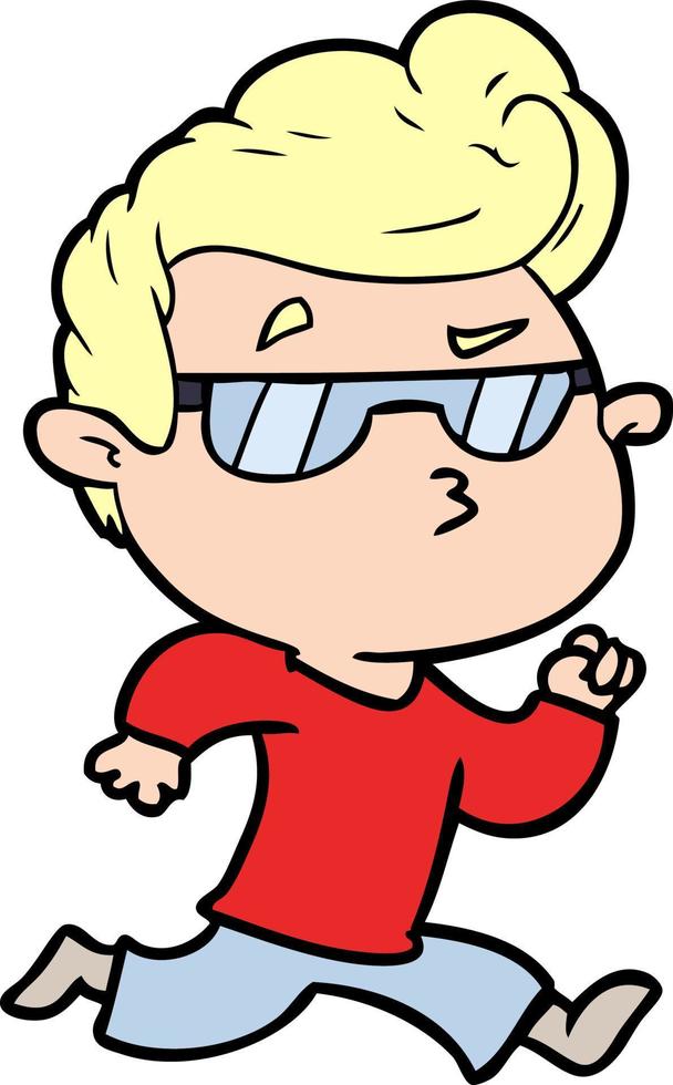 Cartoon cooler Typ vektor