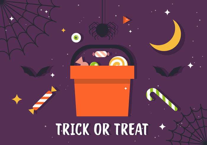 Free Trick oder Treat Candy Illustration vektor