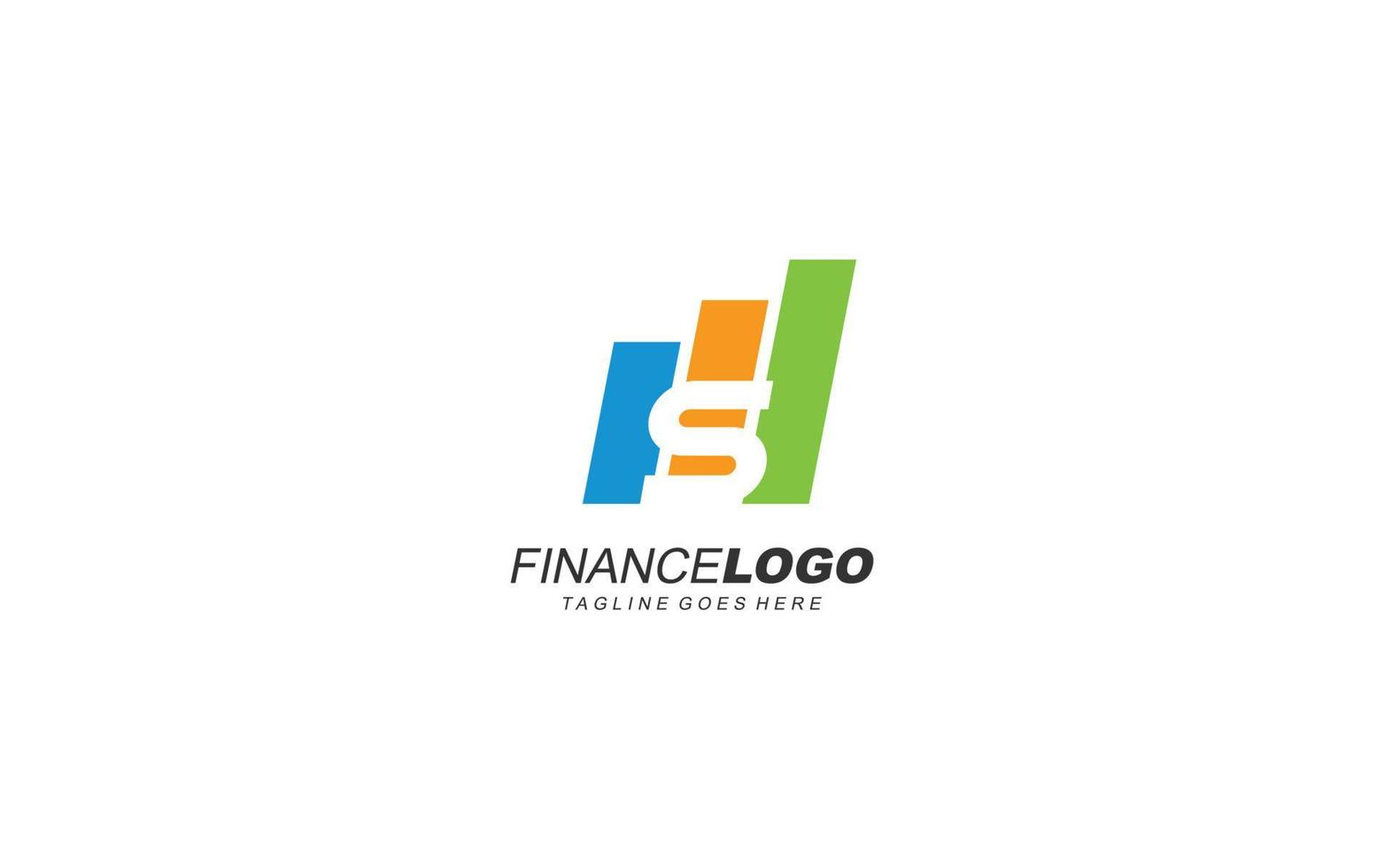 s logotyp förvaltning för företag. brev mall vektor illustration för din varumärke.
