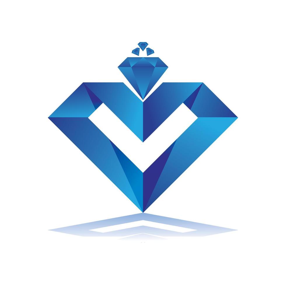 Diamant-Logo-Vorlage Vektor-Symbol vektor