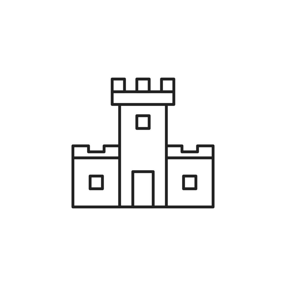 Schlossvektor für die Symboldarstellung der Website vektor