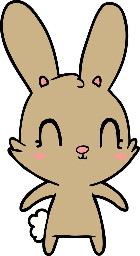 süßes Cartoon-Kaninchen vektor