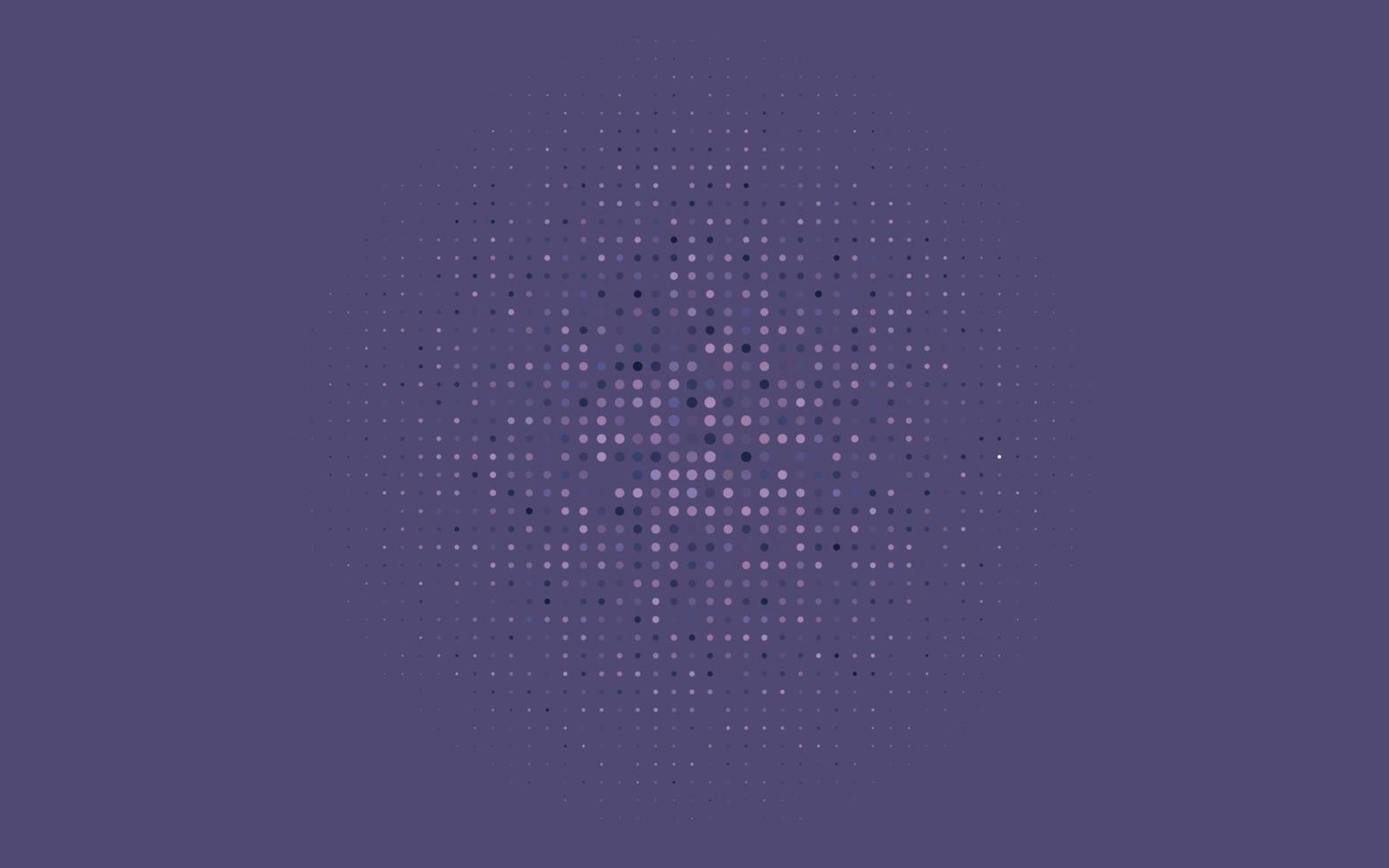 hellviolette Vektorschablone mit Kreisen. vektor