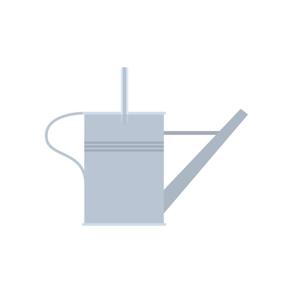 flache illustration der gießkanne. sauberes Icon-Design-Element auf isoliertem weißem Hintergrund vektor