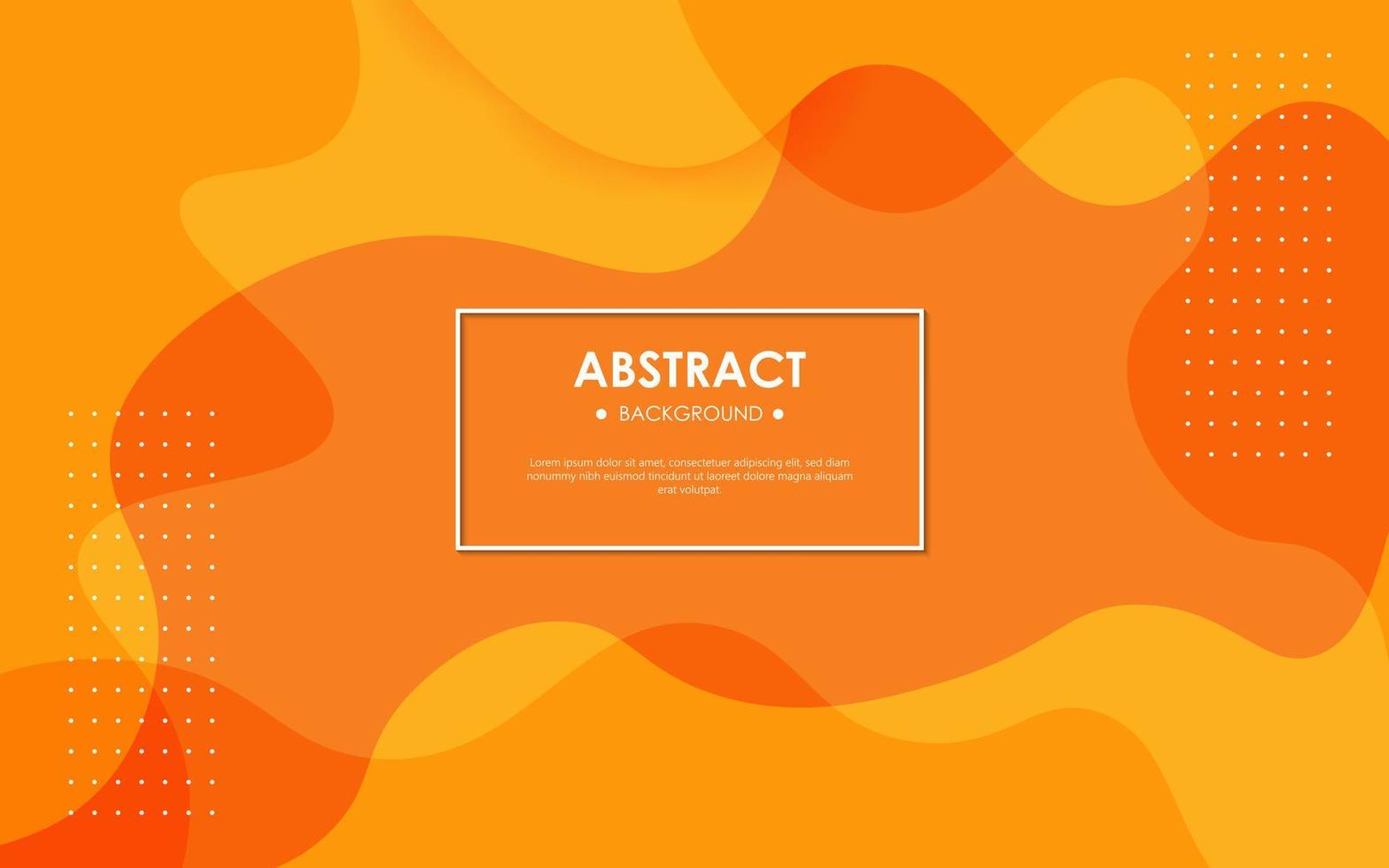 modern abstarct dynamisk orange vågig texturerad bakgrund design i 3d stil med orange Färg. eps10 vektor bakgrund.