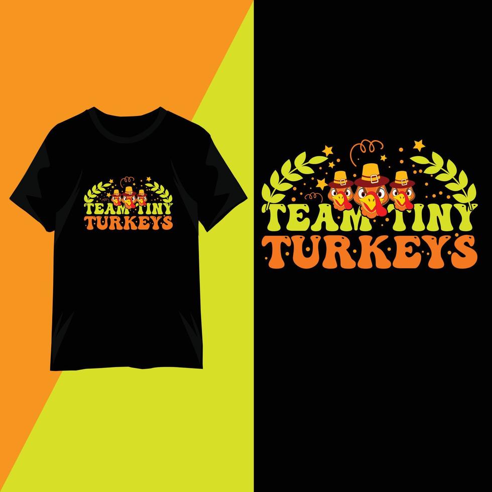 Thanksgiving Day trendiges T-Shirt-Design vektor