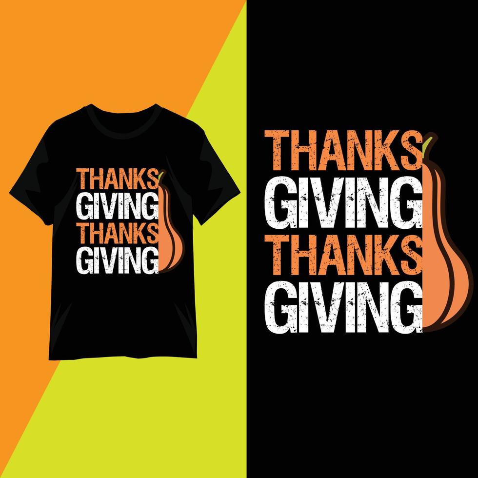 Thanksgiving Day Typografie T-Shirt Design Vektor