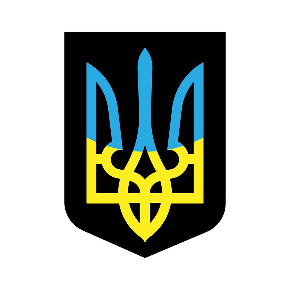 Symbol des Staatswappens der Ukraine vektor