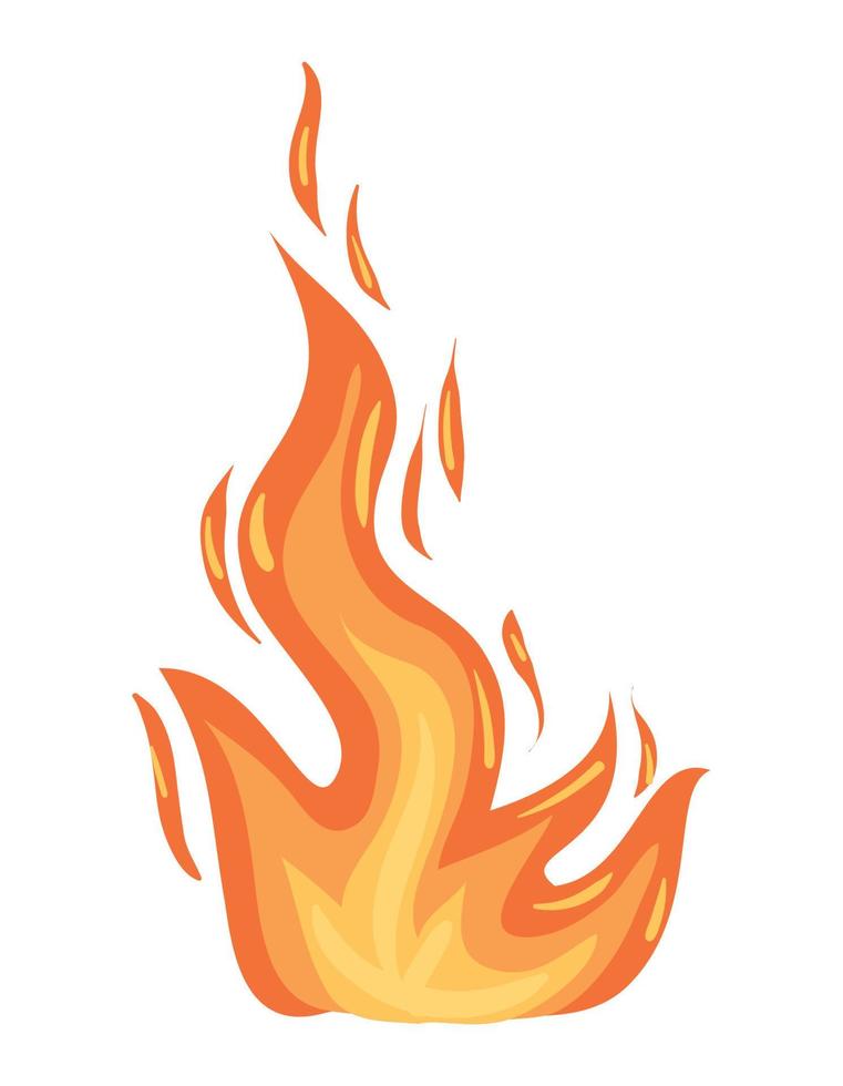 eld flamma brinnande vektor