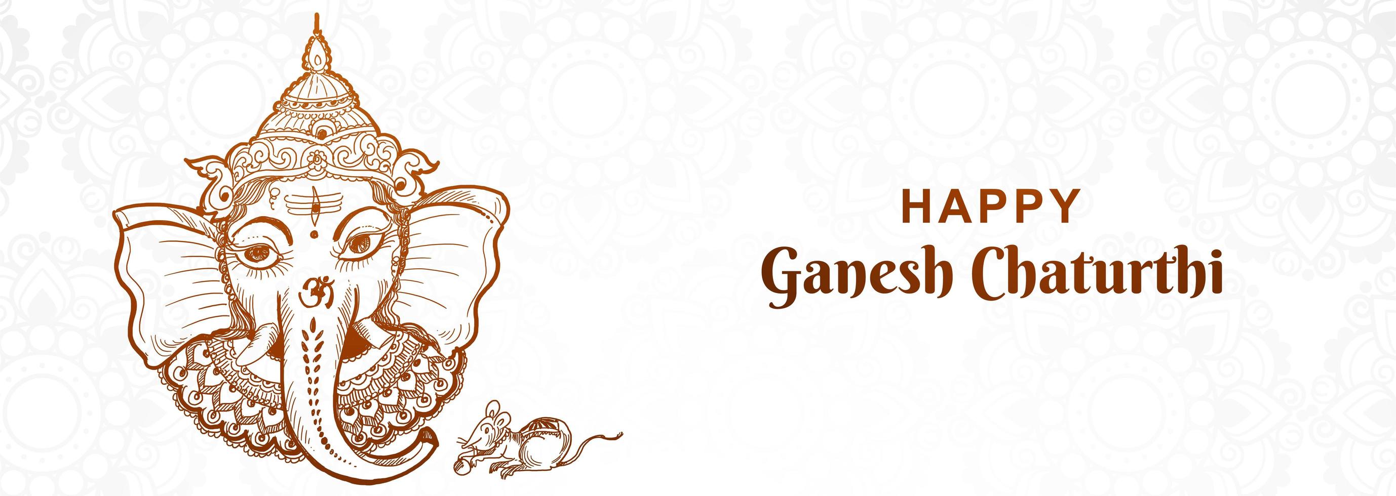 künstlerisches Ganesh Chaturthi Festival Banner vektor