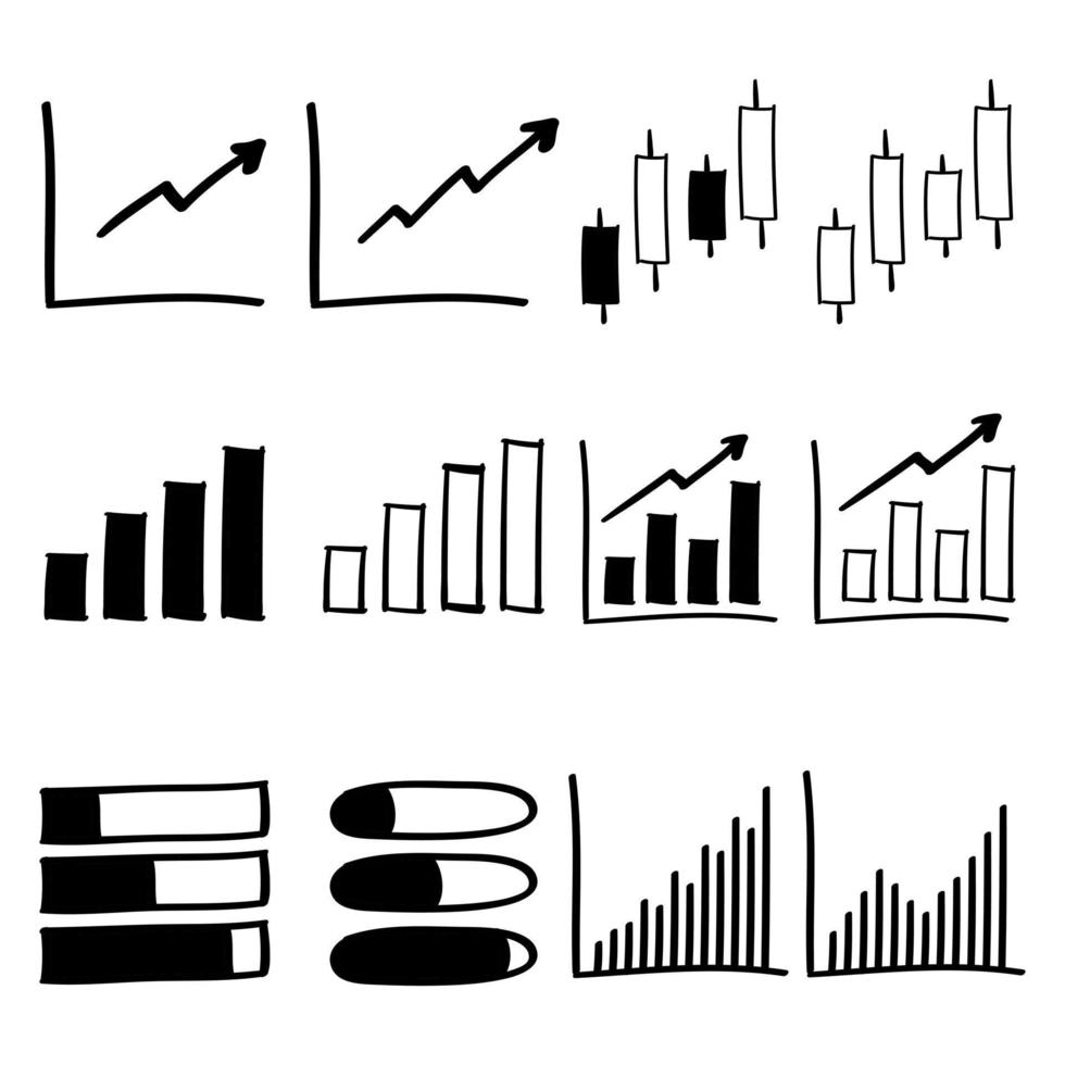 handgezeichnetes Infografik-Symbol im Doodle-Stil vektor