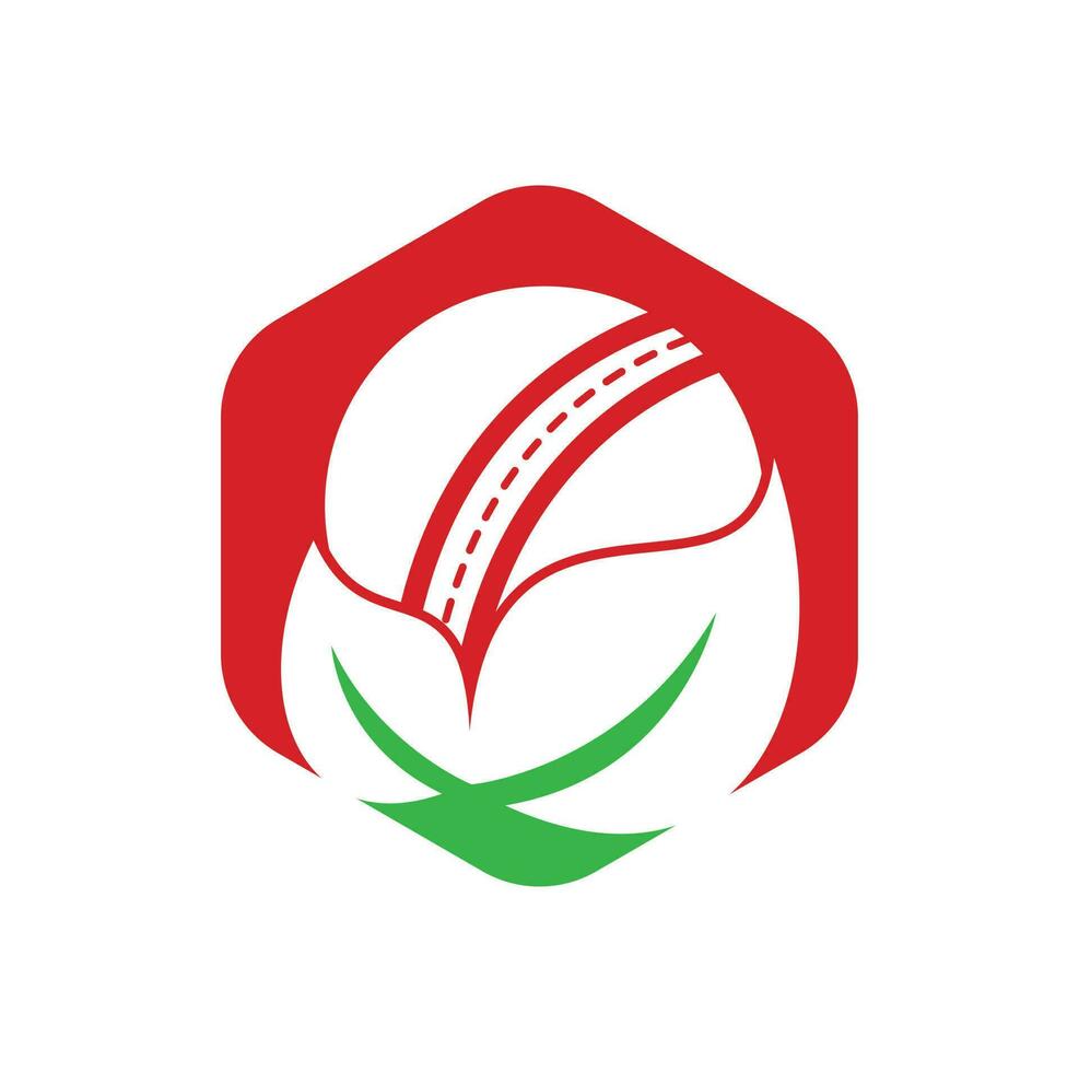 cricket och blad vektor logotyp design. unik cricket och organisk logotyp design mall.
