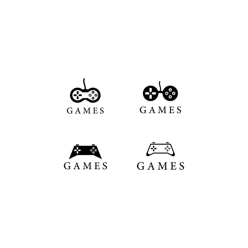 Spiele-Logo-Vorlage vektor