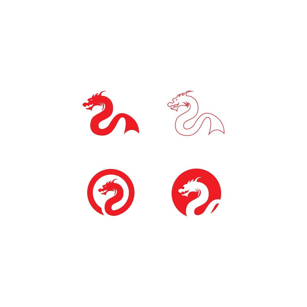 dragon head icon logo vektor