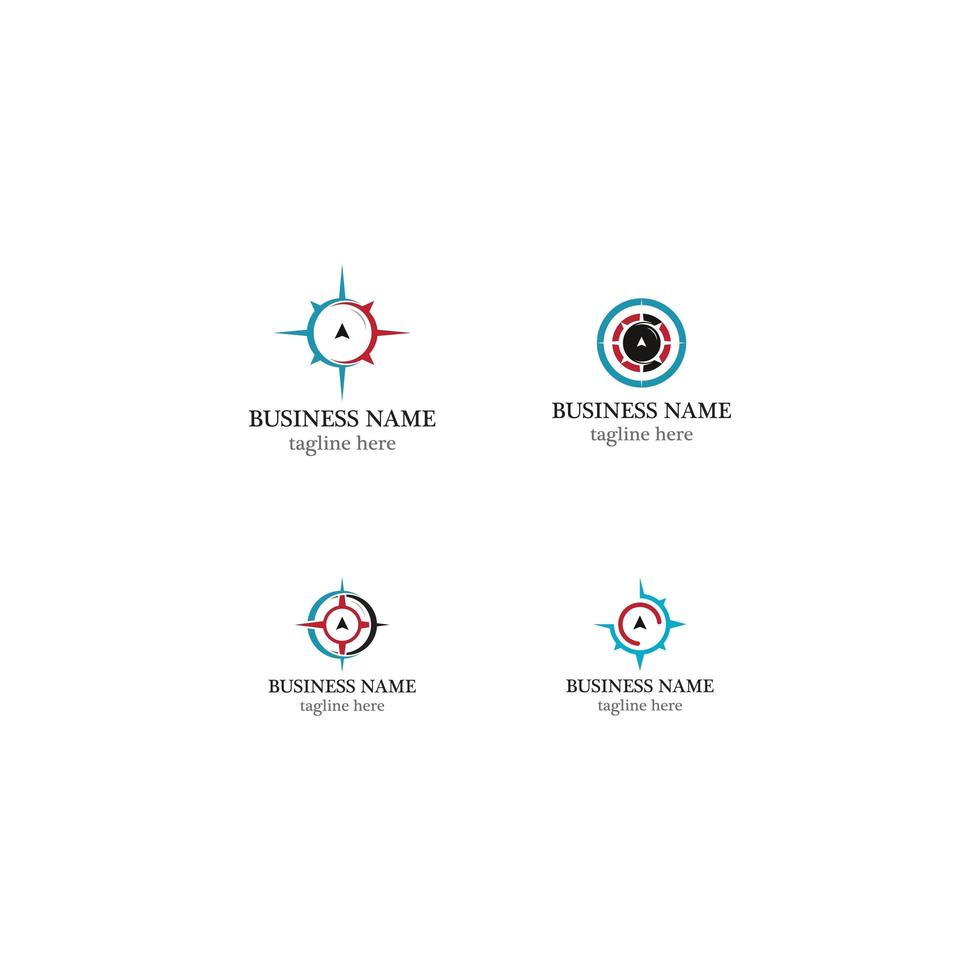 Kompass-Logo-Icon-Set vektor
