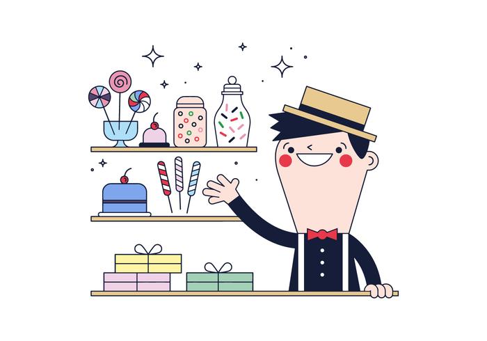 Gratis Candy Man Vector