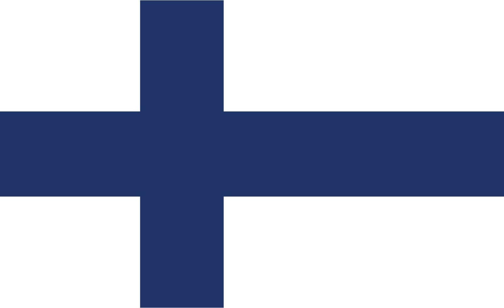 de nationell flagga av finland vektor illustration. flagga av de republik av finland med officiell Färg och exakt andel. civil och stat baner