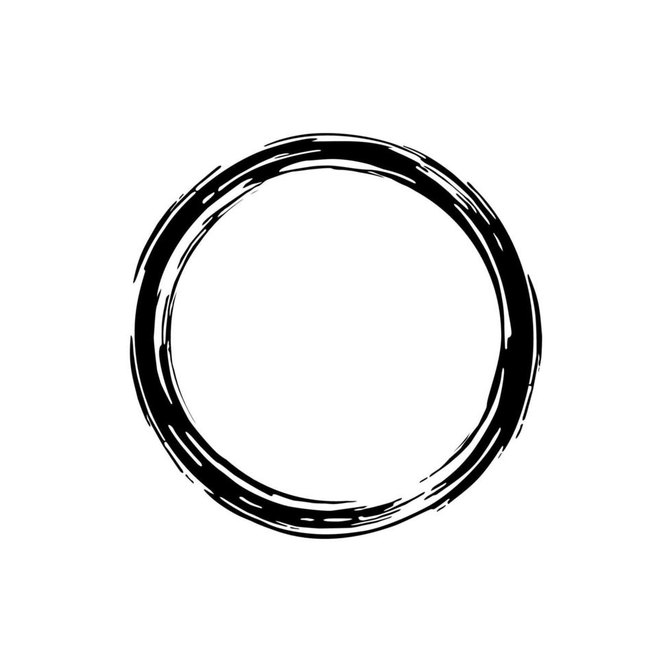 Zen-Kreis-Symbol. Zen-Illustration für Logo, Kunstrahmen, Kunstillustration, Website oder Grafikdesignelement. Vektor-Illustration vektor