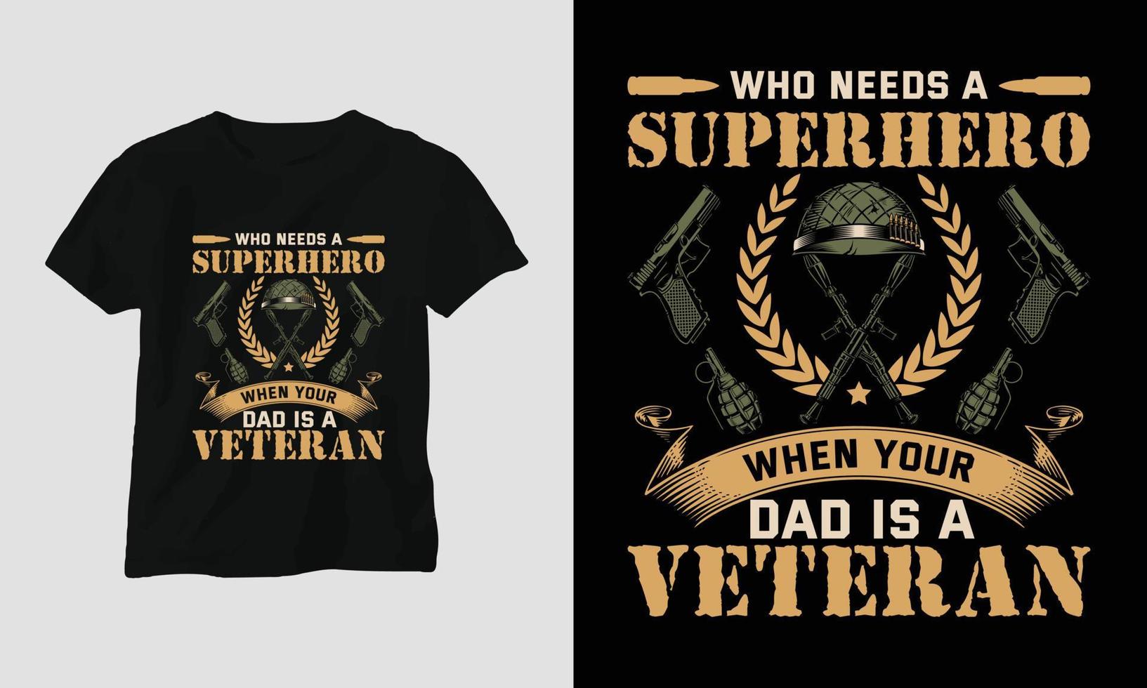 veteraner dag t-shirt design mall vektor