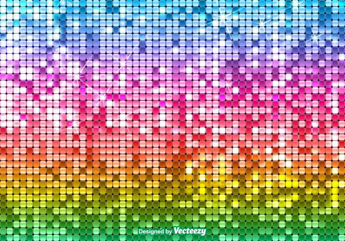 Ljus Vector Sequin Rainbow Bakgrund