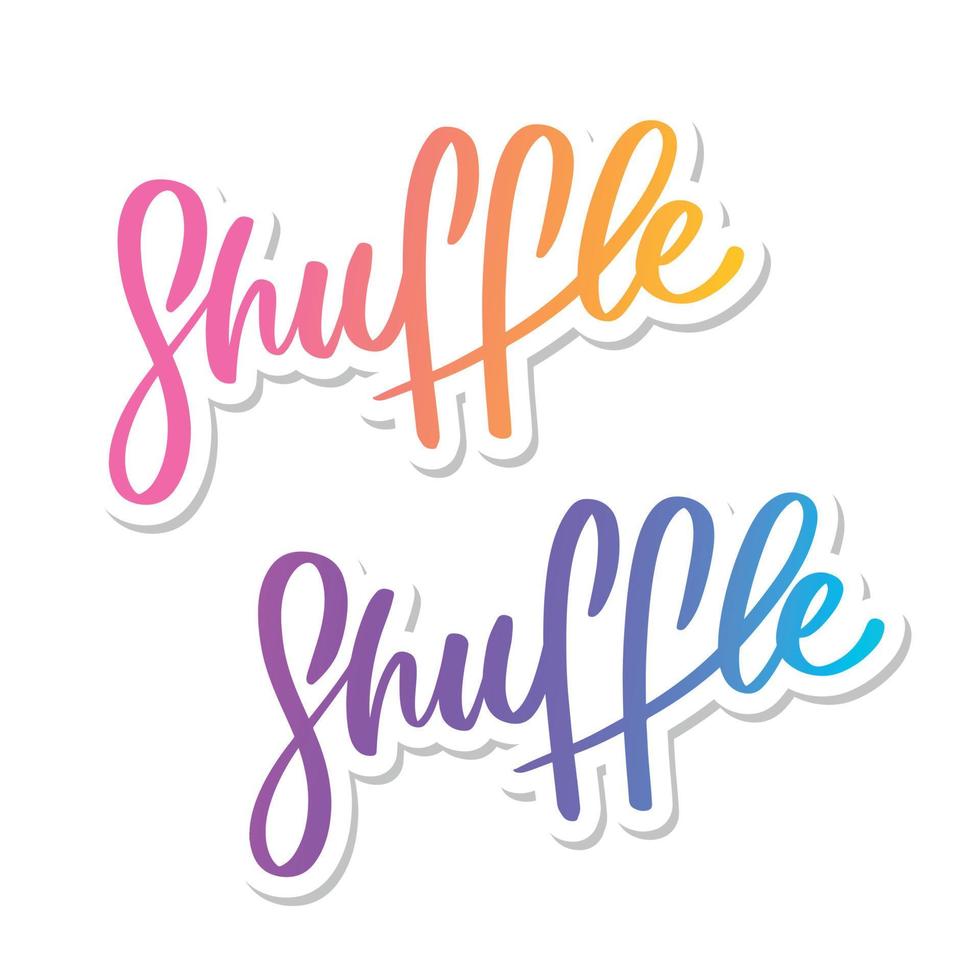 Shuffle-Tanz-Brief. abstraktes modernes Kunstdesign. Banner vektor