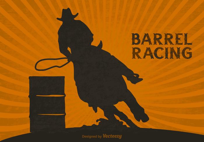 Free Barrel Racing Vector Bakgrund