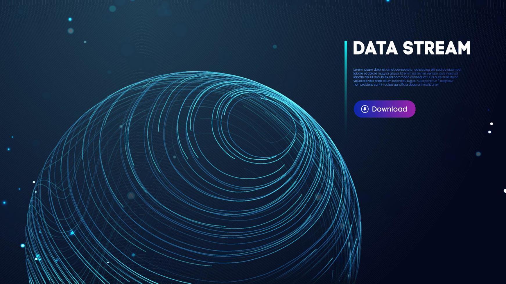 abstrakt lila data ström. abstrakt digital bakgrund moln teknologi. stor data teknologi vektor illustration.