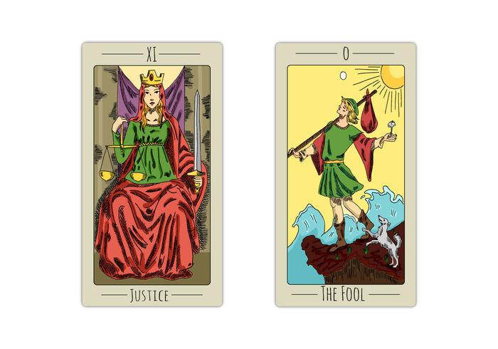 Kostenlose Tarot Spielkarten vektor