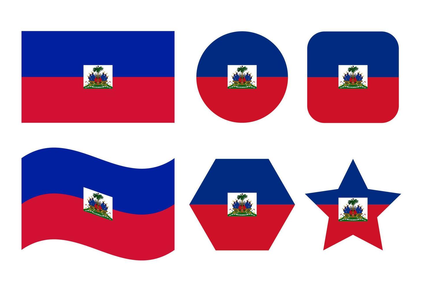 einfache illustration der haiti-flagge für unabhängigkeitstag oder wahl vektor