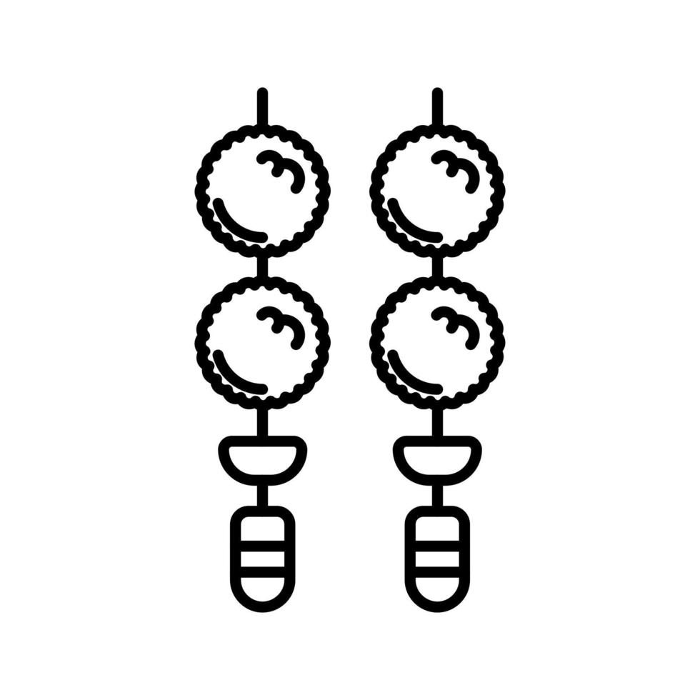 Fleischbällchen-Vektorsymbol vektor