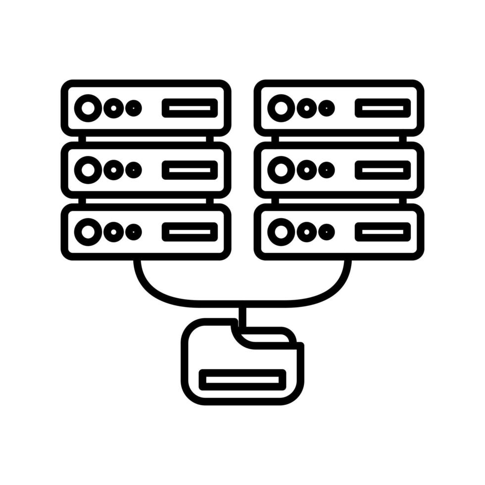 Datenbankvektorsymbol vektor