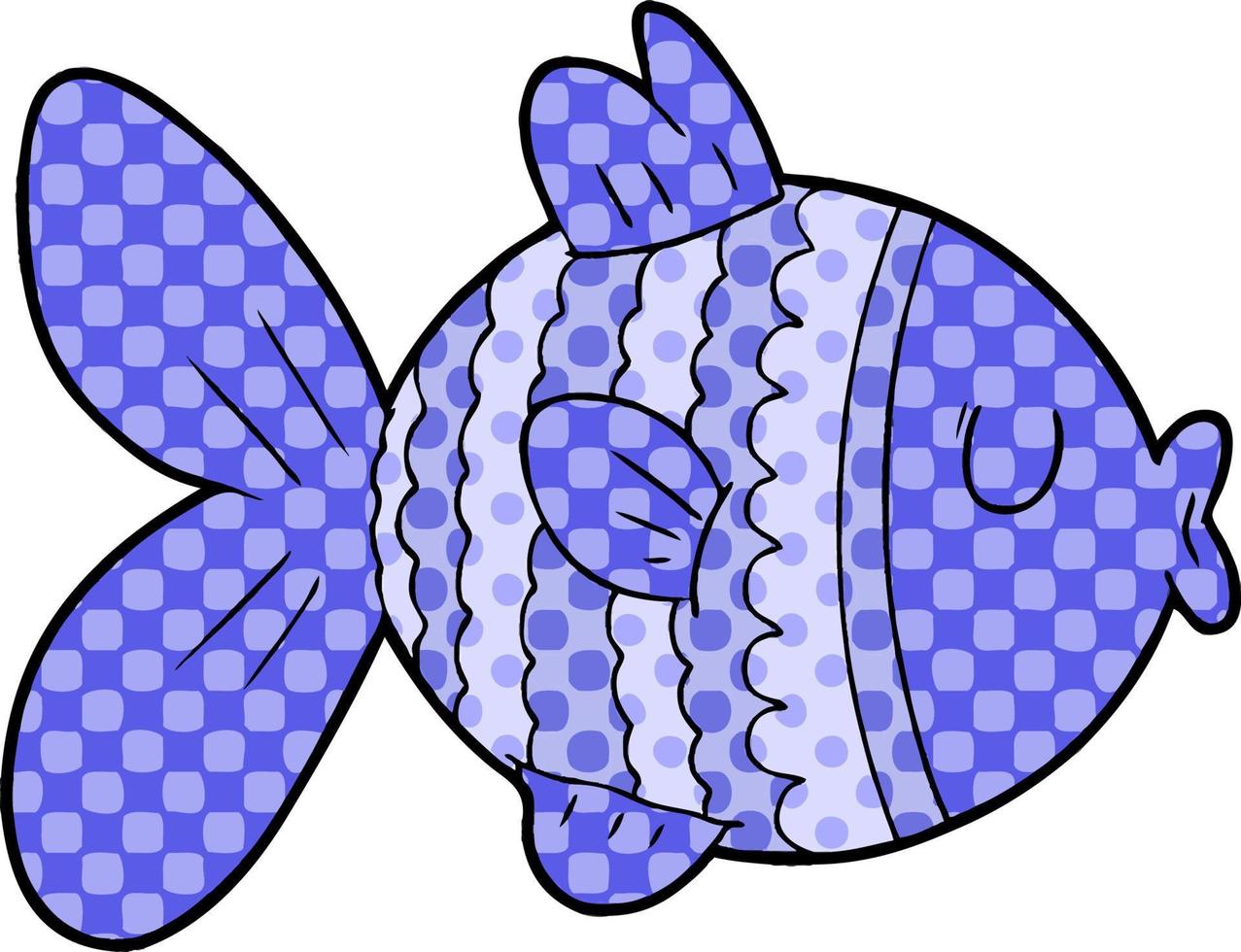 tecknad serie fisk karaktär vektor