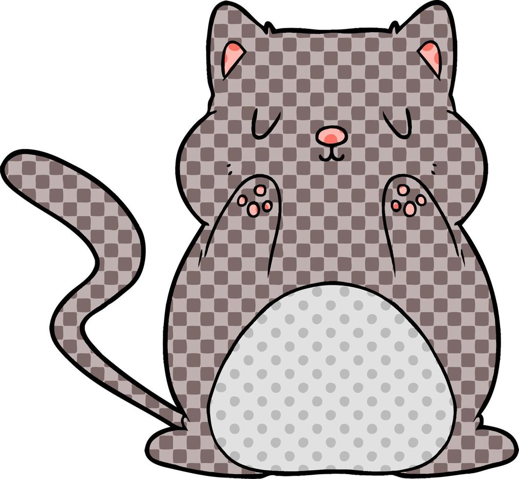 tecknad serie katt karaktär vektor
