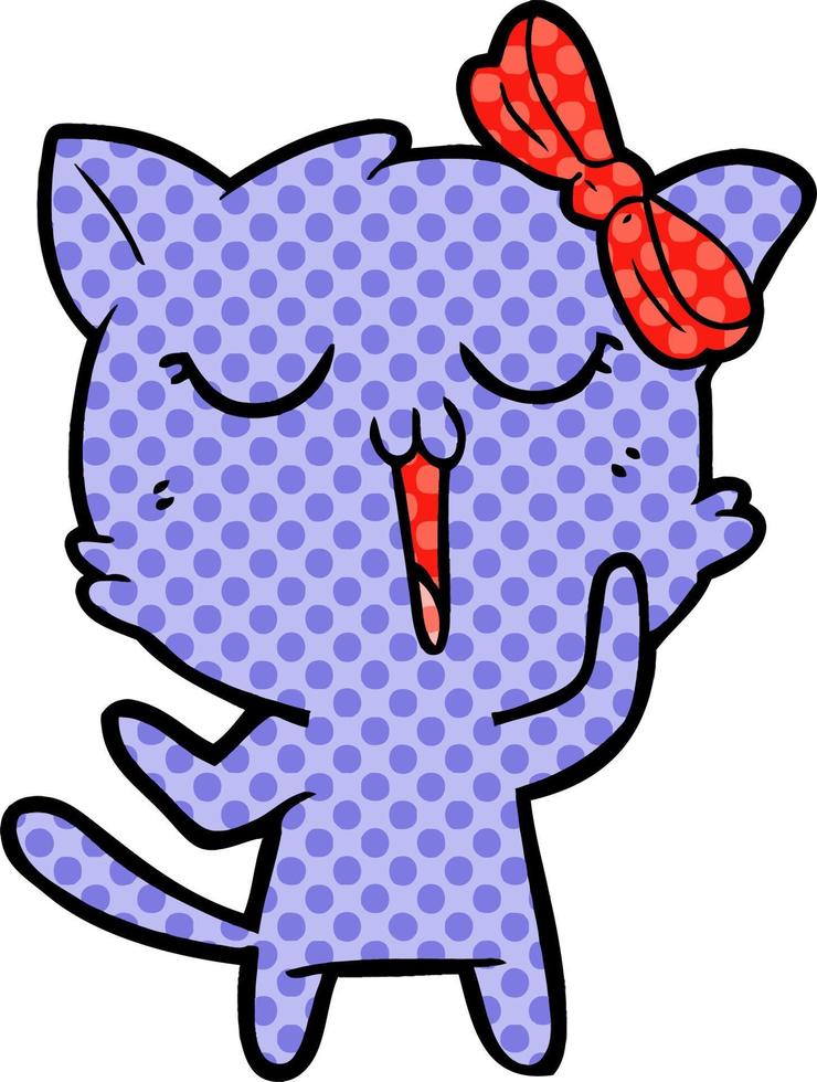 Cartoon-Doodle-Charakter Katze vektor
