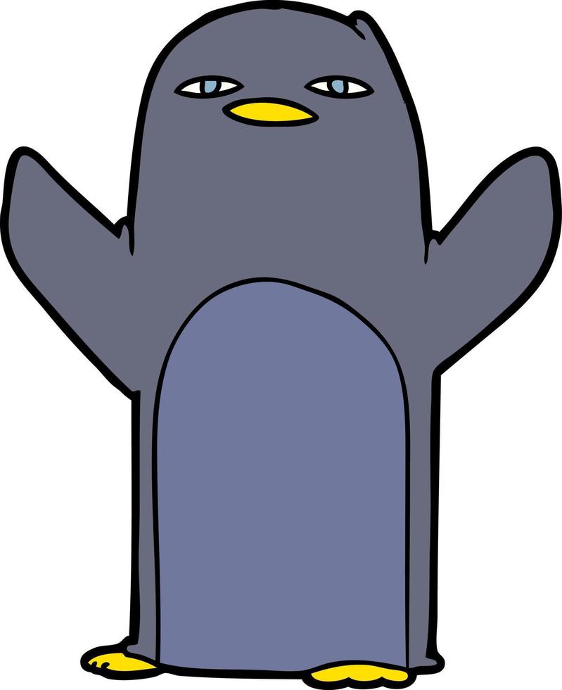 Vektor-Cartoon-Pinguin vektor