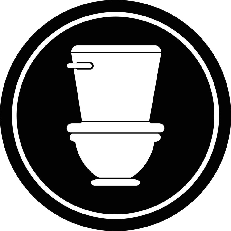 toalett cirkulär symbol vektor illustration