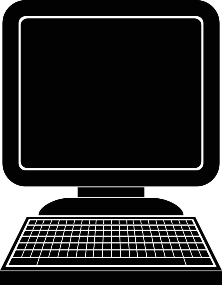 vektor ikon illustration av en dator