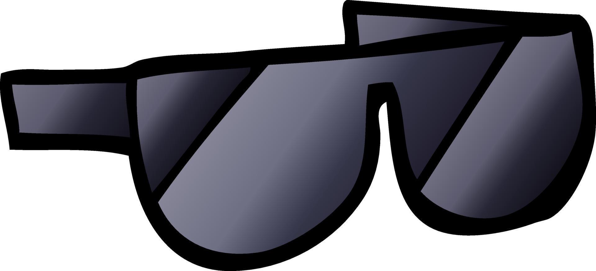 Vektor-Gradient-Illustration Cartoon-Sonnenbrille vektor